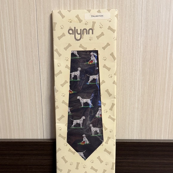 Alynn Other - Alynn Dalmatian Patterned Tie - Navy